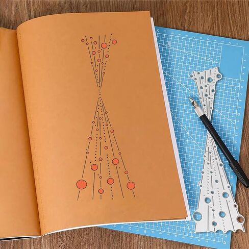 Die Cuts for Card Making, Bubble Metal Cutting Dies for Scrapbooking, Spotty Line Stencil Template Craft Embossing Paper Dies, DIY Art Die Cutting Point Edge Stencils for Photo Album (Silver-1) in Saudi Arabia