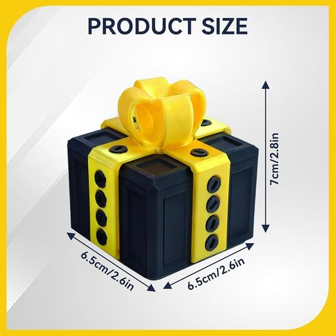 Frdhee Annoying Gift Box with Screws, 3D Printed Prank Screw Box Surprise Funny Prank Christmas Gift Box, Hilarious Money Card Container, Novelty 3D Printed Annoying Box, 6.5x6.5cm(Red green) in Saudi Arabia