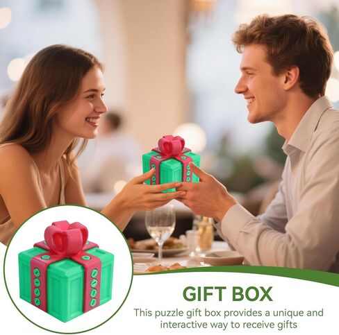 Frdhee Annoying Gift Box with Screws, 3D Printed Prank Screw Box Surprise Funny Prank Christmas Gift Box, Hilarious Money Card Container, Novelty 3D Printed Annoying Box, 6.5x6.5cm(Red green) in Saudi Arabia