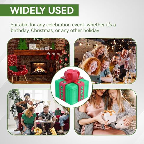 Frdhee Annoying Gift Box with Screws, 3D Printed Prank Screw Box Surprise Funny Prank Christmas Gift Box, Hilarious Money Card Container, Novelty 3D Printed Annoying Box, 6.5x6.5cm(Red green) in Saudi Arabia