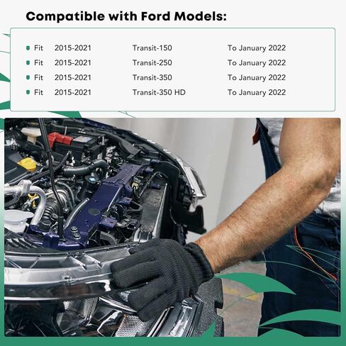 دعم الرادياتير المركزي YHTAUTO مناسب لسيارة Ford Transit-150 Transit-250 Transit-350 Transit-350 HD 2015-2021 تم تصميمه حتى يناير 2022، مجموعة دعم قلب الرادياتير من البلاستيك مع الفولاذ in Saudi Arabia
