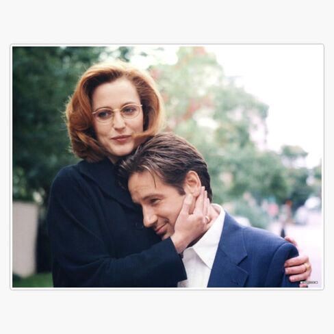 Magnet Dana Scully X Files Fox Mulder Magnetic Vinyl Sticker 5" in Saudi Arabia