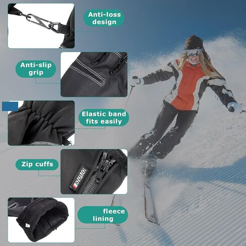 6 Pcs Winter Balaclava Face Mask with Ski Gloves Full Face Mask Warm Fleece Balaclava Touch Screen Gloves for Men Women in Saudi Arabia