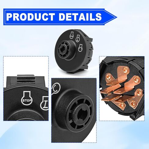 مفتاح إشعال جزازة الركوب، متوافق مع TimeCutter ZS، Quest، Next Lazer Z، سلسلة SS، Exmark Lazer Z، Toro Z Master، 3 Postion Lawn Mower Switch استبدال OE #137-4100، 117-2221 in Saudi Arabia