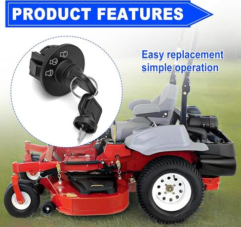 مفتاح إشعال جزازة الركوب، متوافق مع TimeCutter ZS، Quest، Next Lazer Z، سلسلة SS، Exmark Lazer Z، Toro Z Master، 3 Postion Lawn Mower Switch استبدال OE #137-4100، 117-2221 in Saudi Arabia