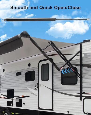 1 قطعة 260282 RV المظلة دعامة كبس بالغاز استبدال C16-22528 107316 24934 ، 136lb 605N 13.75-24.3 في دعم رفع الربيع الصدمات in Saudi Arabia