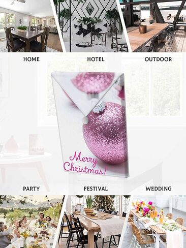 Christmas Dining Room Chair Back Covers, Merry Christmas Snowflake Polka Dot Gold White Chair Covers Kitchen Chair Slipcovers Protective Covers for Holiday Party Festival Decoration, Set of 6 in Kuwait