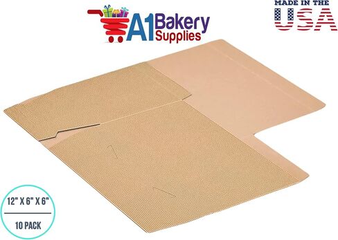 Kraft Gift Boxes 10 Pack (12 x 6 x 6) in Kuwait