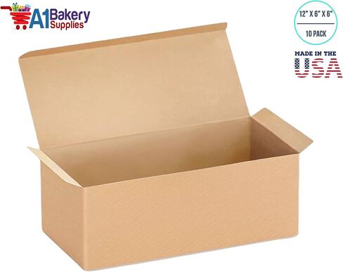 Kraft Gift Boxes 10 Pack (12 x 6 x 6) in Kuwait