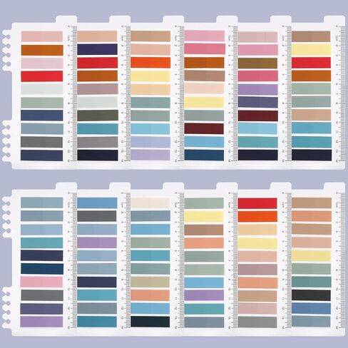 2400 PCS Sticky Tabs, Book Tabs Transparent Sticky Note Tabs, Page Markers Sticky Notes for Annotating Books, Writable Book Flags, Clear Index Tabs for Page Marking Classify File 12 Colors in Saudi Arabia