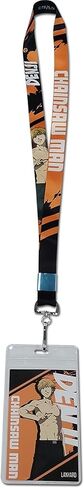 Chainsaw Man - Denji Character Square Background Lanyard in Saudi Arabia
