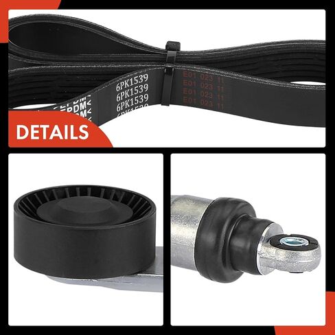 A-Premium Engine Serpentine Belt Drive Kit Compatible with Toyota Corolla 1998-2008, Matrix 2003-2008, Celica 2000-2005 & Chevrolet Prizm 1998-2000 - 1.8L in Saudi Arabia