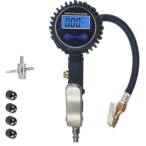 SUVCARMPING 250 PSI Digital Tire Pressure Gauge Accurate Air Pressure Gauge (±1% Accurate), for Tires with Easy-to-Read Numbers, Valve Cap and 4-Way Valve Tool, Blue in Saudi Arabia
