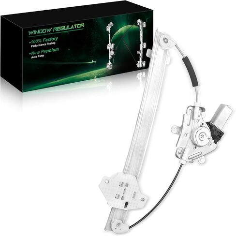 Front Right Power Window Regulator with Motor for:-Hyundai Accent 2012 2013 2014 2015 2016 2017, Fit for Accent 12 13 14 15 16 17 with 2 Pins OE# 82404-1R110 125-59200R 82404-0U010 in Saudi Arabia