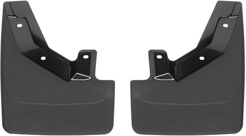 Weathertech Custom No Drill Splash Guard MudFlaps لجي إم سي يوكون XL، سوبربان، تاهو - الزوج الأمامي (110126)، أسود in Saudi Arabia