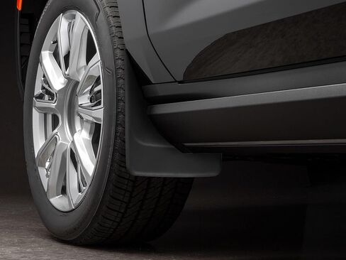 Weathertech Custom No Drill Splash Guard MudFlaps لجي إم سي يوكون XL، سوبربان، تاهو - الزوج الأمامي (110126)، أسود in Saudi Arabia