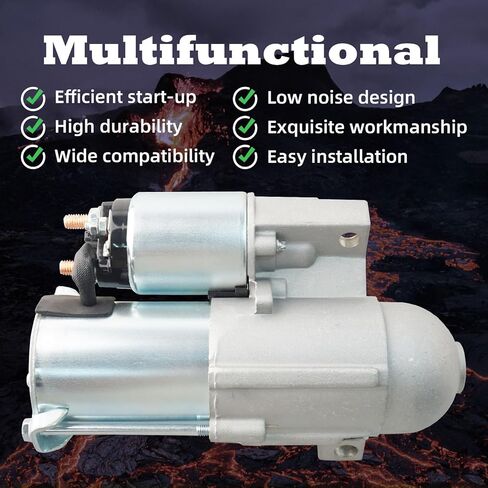 Starter Motor Replacement 19013N 19013 31200RB1003 31200RB1013 428000-5410 17998N 17998 31200PWA901 Compatible with Honda Fit 2007-2013 1.5L L4 in Saudi Arabia