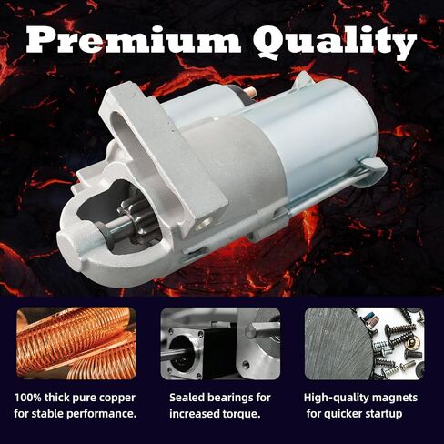 Starter Motor Replacement 19013N 19013 31200RB1003 31200RB1013 428000-5410 17998N 17998 31200PWA901 Compatible with Honda Fit 2007-2013 1.5L L4 in Saudi Arabia