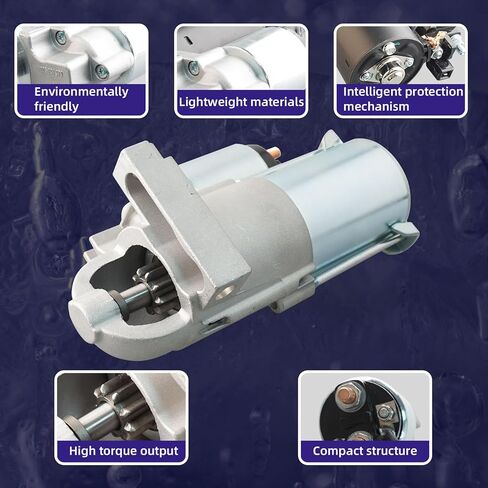 Starter Motor Replacement 19013N 19013 31200RB1003 31200RB1013 428000-5410 17998N 17998 31200PWA901 Compatible with Honda Fit 2007-2013 1.5L L4 in Saudi Arabia