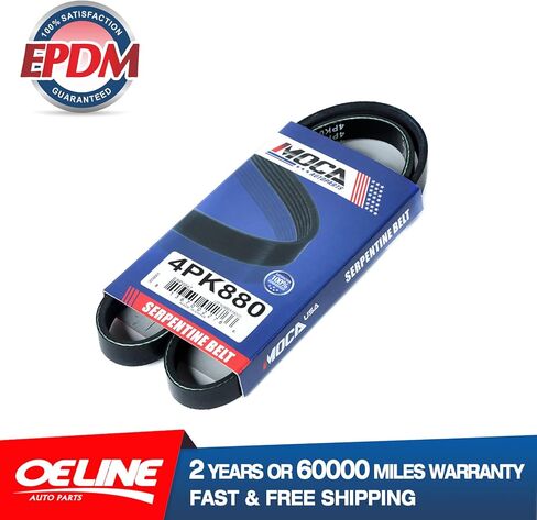 MOCA 6PK1035 4PK880 Serpentine Belts Fit 2004-2006 for Lexus ES330 3.3L & 1999-2006 for Toyota Camry 3.0L & 2004-2010 for Toyota Highfor Lander 3.3L in Saudi Arabia