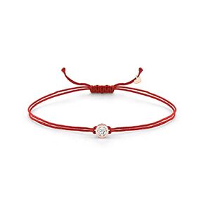 3.00 MM Round White Diamond String Bracelet For Women in 14K White Gold Finish Ladies White Diamond Cord Friedship Bracelet