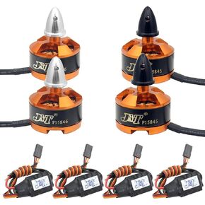 JMT Mini Multi-Rotor 1806 2400KV CW CCW محرك بدون فرشاة لـ DIY 2-3S 250 طائرة صغيرة بدون طيار FPV CC3D 260 330 RC كوادكوبتر (CW فضي) in Kuwait