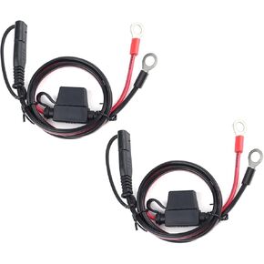 GSRECY 2FT SAE إلى O Ring Eyelet Terminal Harness، اتصال سريع، قطع تجميع تمديد كابل الأسلاك، منفذ محول قطبية عكسية، سلك شاحن البطارية in Kuwait