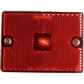 Blazer International B423R Rectangular Clearance/Side Marker Light with Reflex, Red
