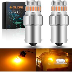 GLOFE 1157 1004 LED لمبة للأضواء العكسية، فائقة السطوع 7528 2357 2057 BAY15D مصابيح LED للنسخ الاحتياطي للإشارة العكسية وامض الذيل وقوف السيارات DRL أضواء الفرامل، 6000K زينون أبيض