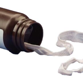 7632 Packing Curity Strip Sterile Plain 1/2x5yd Woven 1 Roll Per Bottle Part No. 7632 by- Kendall Company by BND- Covidien