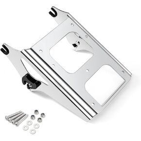 Benlari Black Detachable Trunk Mount 2-Up Tour Pack Mount Luggage Rack Compatible Harley Davidson Touring 2009-2013 Street Glide Road King Road Glide Electra Glide 2010 2011 2012