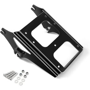 Benlari Black Detachable Trunk Mount 2-Up Tour Pack Mount Luggage Rack Compatible Harley Davidson Touring 2009-2013 Street Glide Road King Road Glide Electra Glide 2010 2011 2012