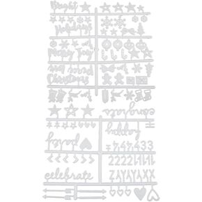 GORGECRAFT 127Pcs 2 Styles Felt Message Board Accessories Boards Plastic Letters Word Sign Changeable Characters Set Numbers Symbols Creative Home Goods for Quotes Notes Announcement Office Decor