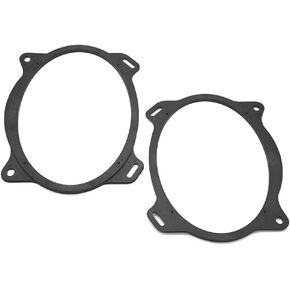 GOLACOD 6x9 بوصة محول مكبر الصوت الخلفي حلقة فاصل مناسبة لـ Camry 2002-2011 Corolla 2003-2013 Solara 2004-2009 Yaris Liftback 2007-2015 Yaris Sedan 2007-2013 دعامة حلقة فاصل مكبر الصوت قطعتين