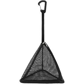 heyous Camping Dry Net, 30x45cm Camping Organizer Mesh Hanging Basket Net, PVC Triangle Hanging Bag with Hook for Outdoor Picnic Tableware Dishes Food Fruit