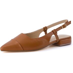 CUSHIONAIRE Women's Forever Pointed Toe Sling Back Dress Shoe +Memory Foam, Wide Widths Available in Saudi Arabia