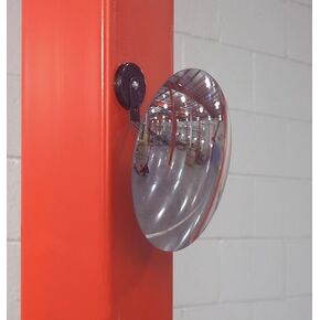 SeeAll Convex Magnetic Mount Mirror 8'', Silver, 10-N8-MAG