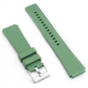 StrapHabit TQ18 FKM Rubber Quick Release Watch Strap Replacement for Q Timex - fits 36mm, 38mm, 40mm, M79, GMT, Chronograph - Quick Release Watch Band - 18mm