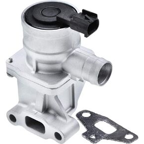 A-Premium Secondary Air Injection Check Valve with Gasket Compatible with Buick Chevrolet GMC Model - 2004-2005 - Rainier Trailblazer (EXT) Envoy (XL/XUV) Bravada 9-7x