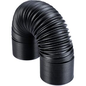 Pindex Universal 76mm 3 inch Car Air Intake Hose,Flexible Adjustable Air Filter Intake Hose 265mm(10.4 inch) Length, Black