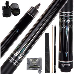 CUEELF Pool Cue Stick 58 inch Hardwood Canadian Maple Professional Billiard Pool Cue Stick with 13mm Tip 19/19.5/20/20.5/21oz Pool Stick