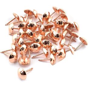 Furniture Decorative Nails, OZXNO 50 PCS Round Head Upholstery Tacks Copper Tone Thumb Pushpins for Sofa Cork Board Message Board Photo Walls - 11x17 mm in Saudi Arabia