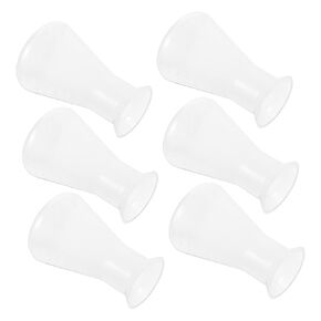 6pcs Laboratory Flask Graduated Flask 100ml Conical Flask Plastic Chemistry Flask Plastic Erlenmeyer Flask 100ml Erlenmeyer Flask Plastic Graduated Flask Plastic Triangle Cork Pp