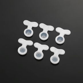 Earring Backs for Droopy Ears, AKRUWELRY Rubber Earring Lifter Backings for Heavy Earrings Plastic Earring Backer for Studs Heavy Earring Support Backs for Earlobe Locking Earring Backstop,6pcs Button