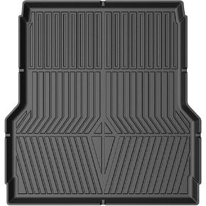 حصيرة سرير شاحنة Powerty متوافقة مع ملحقات Hyundai Santa Cruz 2022-2024 مقاس 4.3FT لجميع الأحوال الجوية شاحنة سرير بطانة TPE بيك اب حصيرة سرير سوداء in Kuwait