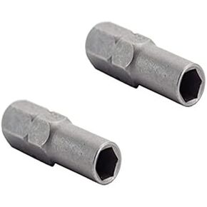 MTP 6.35mm 1/4" Insert Bit adapter to 4mm Screwdriver Micro Bit Holder Magnetic - 2pc set
