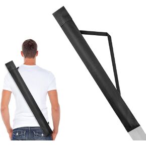 MoMbod Billiard Cue Cases, 32" Black Pool Cue Storage Pool Stick Case, Soft Pool Cue Bag for 1/2 Cue Stick
