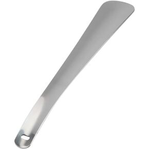 Metal Shoe Horn 11.8in, Stainless Steel Shoehorn Long Handle Shoe Horns Shoe Helper for Seniors Pregnant Woman Kids