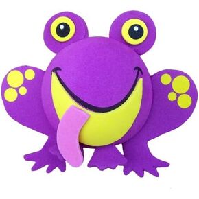 Tenna Tops Cute Frog Car Antenna Topper/Auto Mirror Dangler/Dashboard Accessory (Purple)