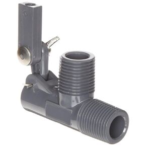 Kerick Valve PS050525 PVC Float Valve, Standard Mount, 12.5 gpm at 60 psi, 1/2" NPT Male